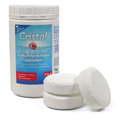 CRISTAL 5 in 1 Multifunktionstabletten Chlor á 200g BAYROL 1,0 kg MultiTabs Pool