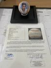 Joe DiMaggio Signed MLB Art Baseball JSA Hologram/LOA. Beckett Hologram NY Yanks