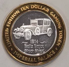 Imperial Palace Casino .999 Silver Casino Token 1914 Rolls Royce Silver Ghost