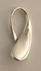 Vtg Large Sterling Silver Twisting Drop Pendant, 21 grams! — photo 4