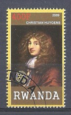 Rwanda 2009 Rotary International Freemasonry Christian Huygens Netherlands Stamp