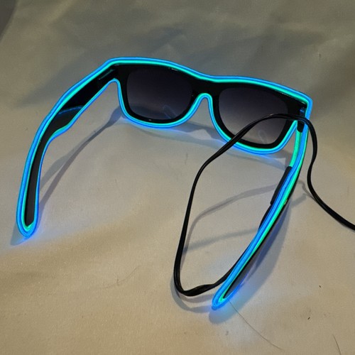 Gafas de sol LED Brillantes - Iluminar Neón EL Wire Festival Fiesta Gafas - Imagen 5 de 6