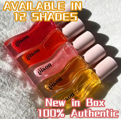NIB 100% Authentic Gisou Honey Infused Hydrating Lip Oil, 12 SHADES, 0.27 oz