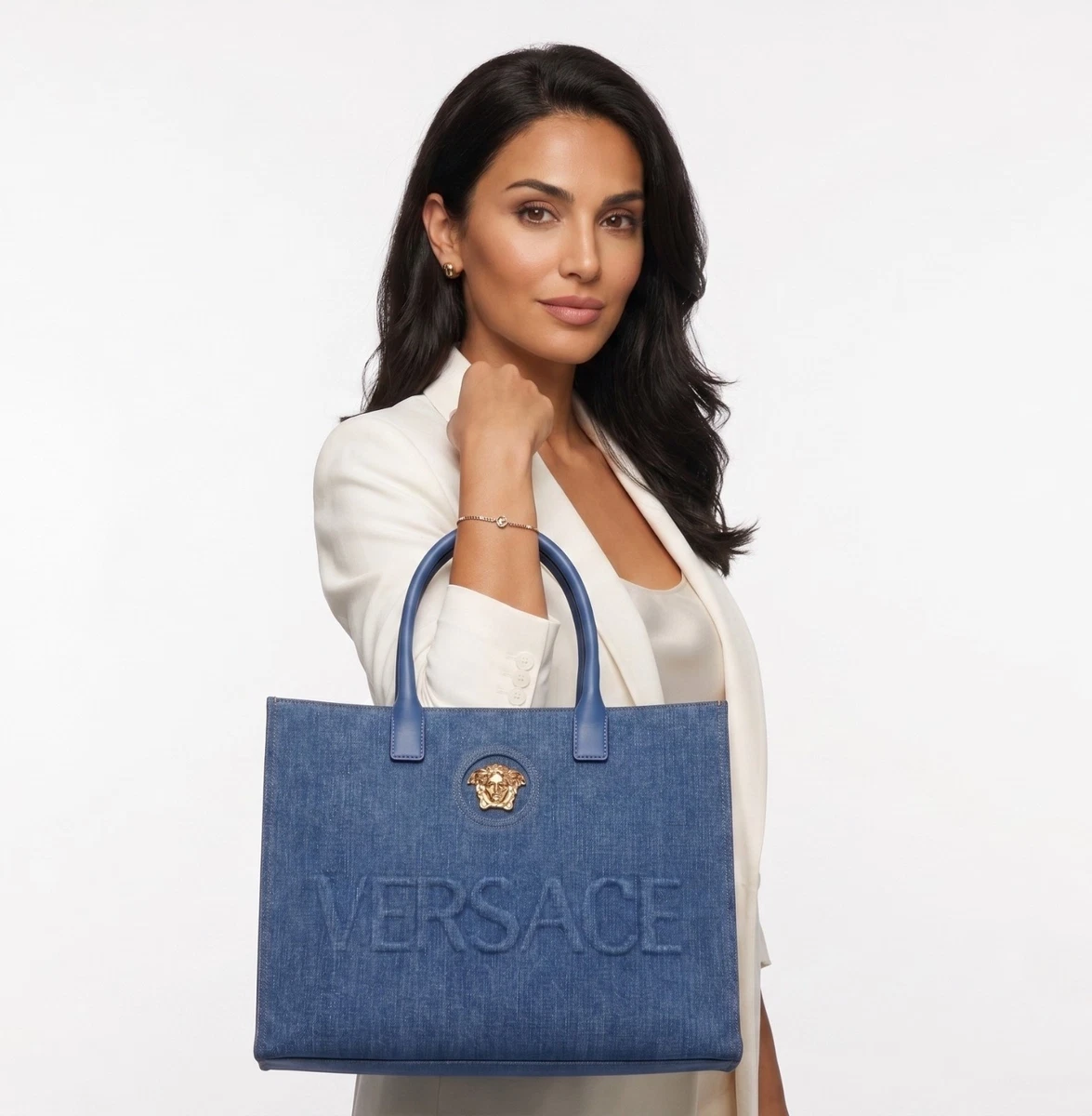 Versace Tote Blue Bags & Handbags for Women for sale | eBay