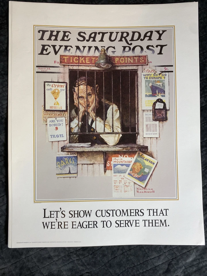 Vintage Norman Rockwell Poster Lot Of Nine (9) 17” X 22” - Image 4 of 4