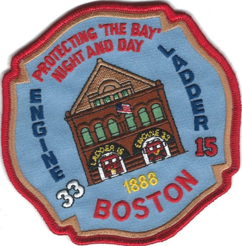 MASSACHUSETTS - Boston Fire Department Engine 33 Ladder 15 patch