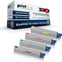 4X Xxxl Tonerkartuschen FüR Oki C-3450 Rainbow Kit Black Light