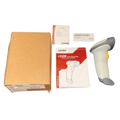 New Symbol LS2208 USB Barcode Scanner Kit w/Box & Manual
