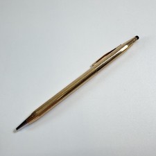Vintage Cross 1/20 14K Gold Filled Ballpoint Pen USA Engraved Black Ink