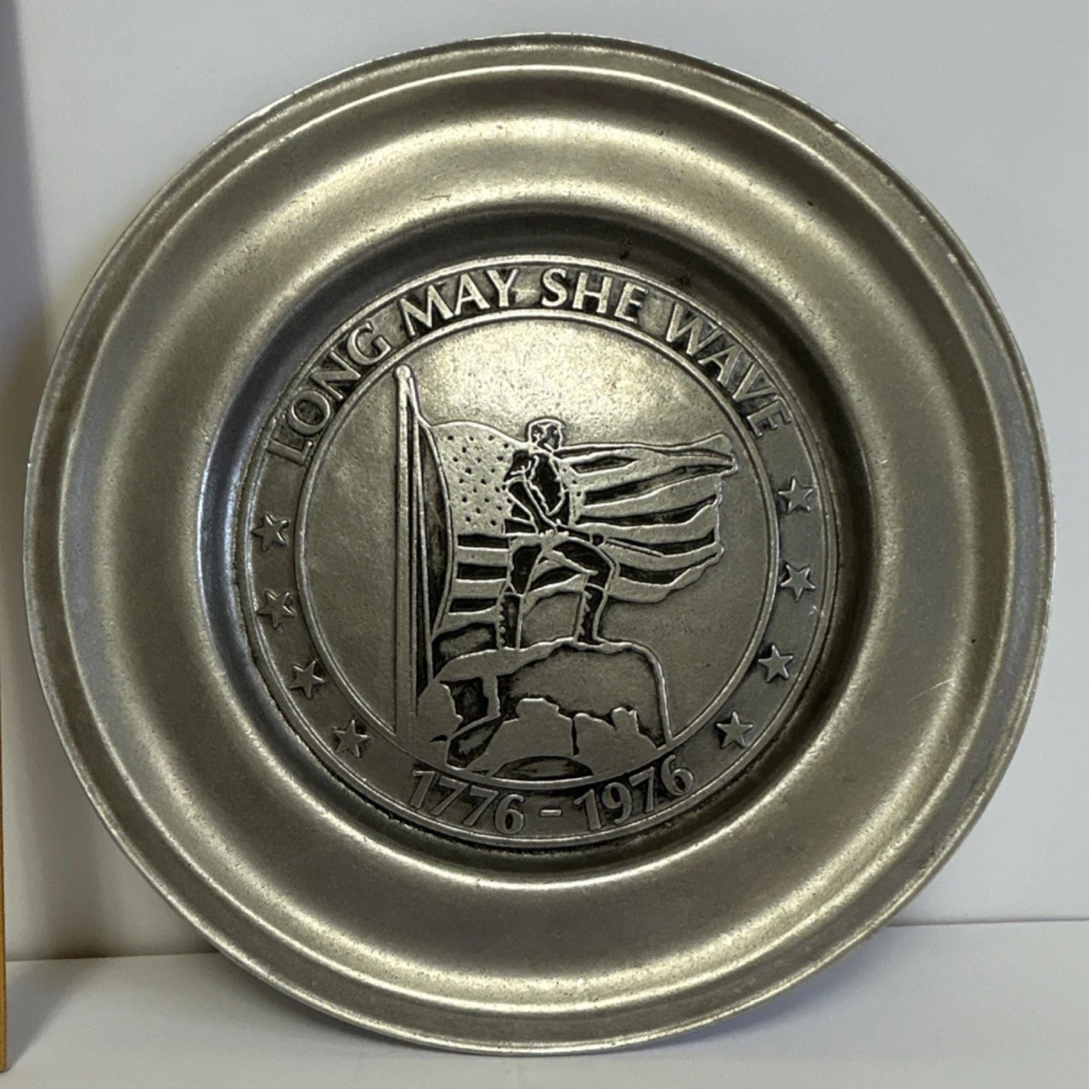 Bicentennial Pewter Plates Indiana Collectible Pewter Metalware
