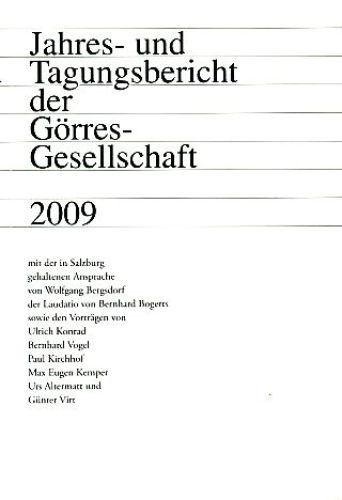 Jahres- und Tagungsbericht der Görres-Gesellschaft 2009. Görres, Joseph: - Bild 1 von 1