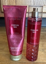 Bath and Body Works FOREVER RED MOISTURIZING BODY CREAM FRAGRANCE MIST SET