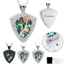 Ashes Cremation Jewelry Rose Flower Shield Urn Necklace for Ashes of Loved One