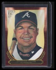 2018 Topps Gallery Hall of Fame Orange hof30 Chipper Jones 1/25