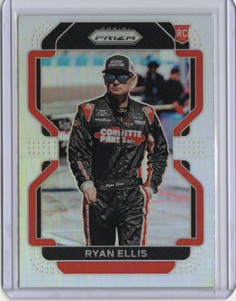 2022 Panini Prizm Racing Nascar Ryan Ellis Silver Prizm Rookie RC #22