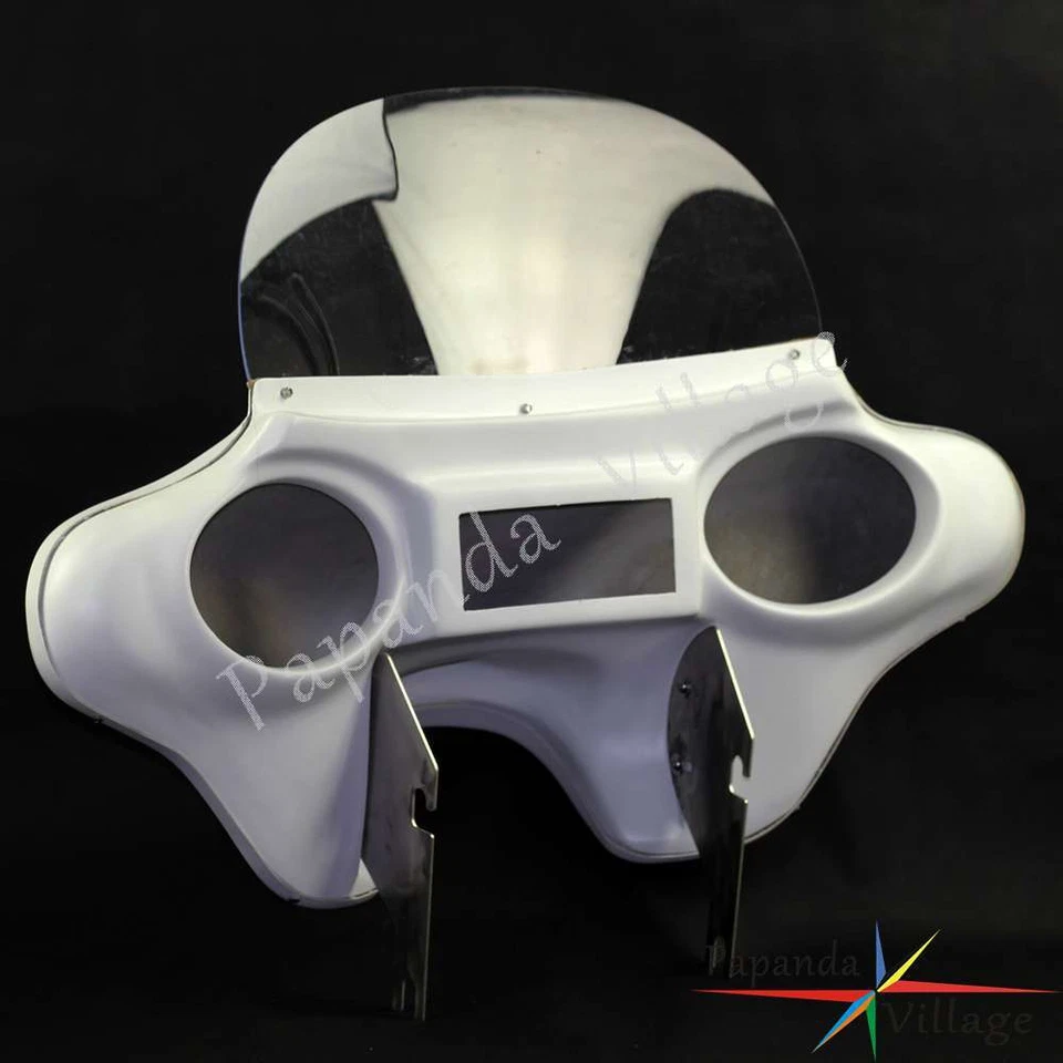 Batwing Headlight Fairing Speakers Stereo Cut Out For Harley Road King 1994-2024 - Image 3 of 4