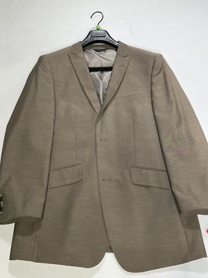 Mens Profile Brown Two Button Slim Fit Sport Coat 40L NEW