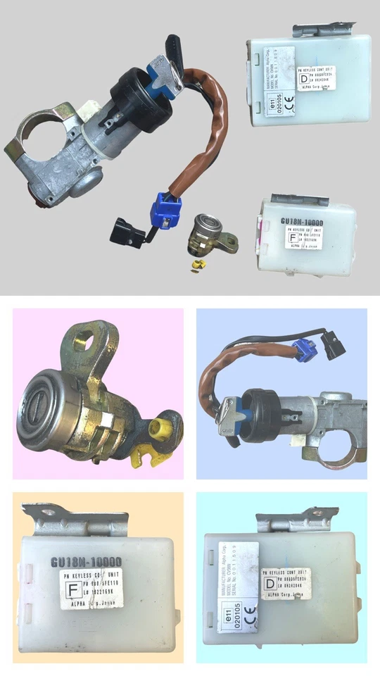 SUBARU Impreza GDB WRX STi Tipo A Encendido Cerradura Puerta Cilindros con Llave, Cañón Foto 2 de 4