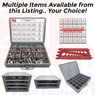 A2-70 Stainless Metric Hex Cap Screws Bolts Nut Washer Assortment OR Accessories