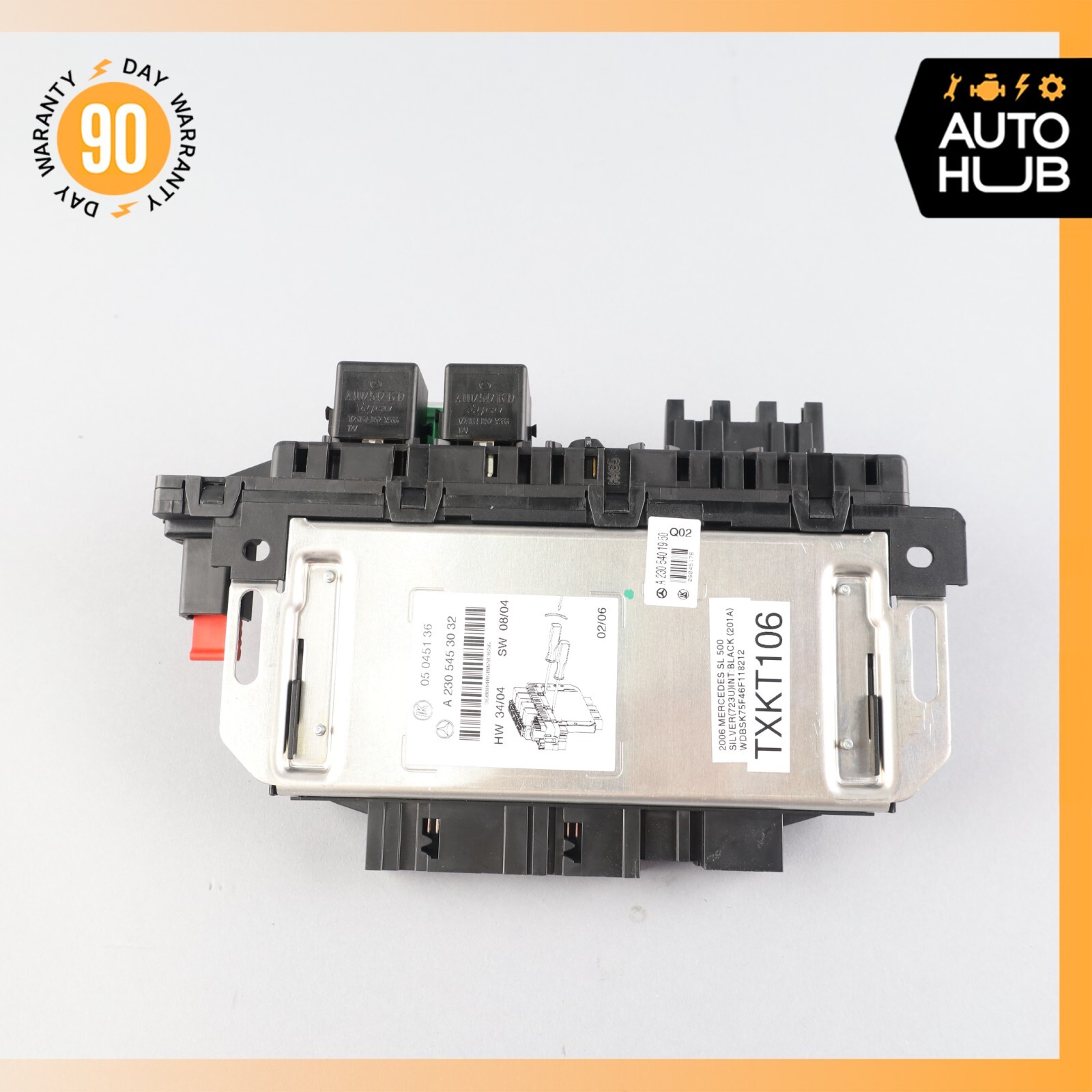 03-12 Mercedes R230 SL500 SL55 AMG Rear SAM Fuse Box Relay Module OEM