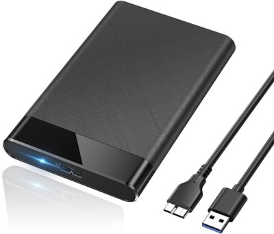 POSUGEAR 2.5'' External Hard Drive Enclosure USB Micro-B 3.0 to SATA III - Ps4..