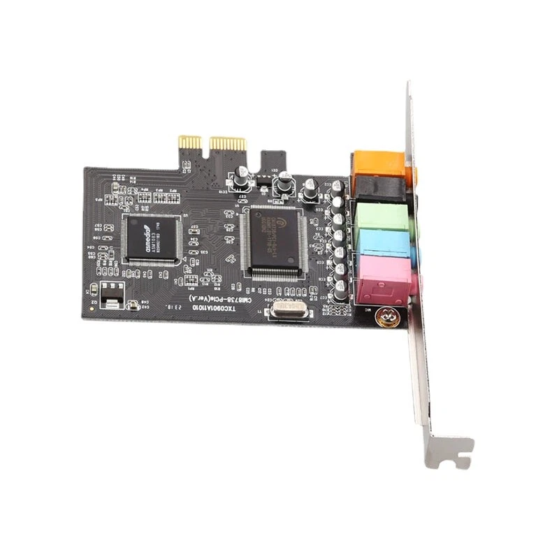 PCIE X1 Sound Card 5.1 Channel Audio Interface Stereo Digital Card CMI8738 Chip - Image 4 of 4