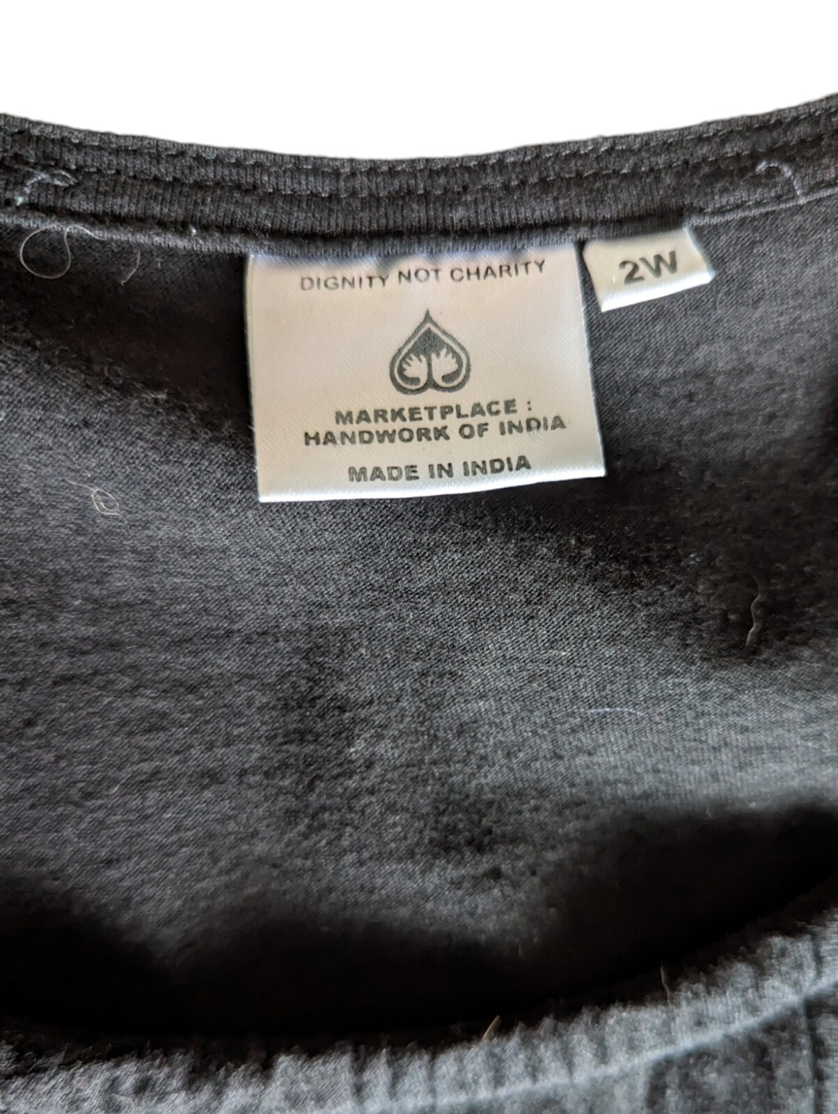 Dignity Not Charity Boho Black Patchwork Tribal E… - image 5