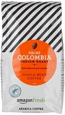Amazon Fresh Decaf Colombia Coffee Whole Bean Medium Roast 12oz Pack of 3