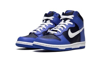 Sz 6.5Y - Nike Dunk High (GS) DB2179 400 Medium Blue/White | eBay