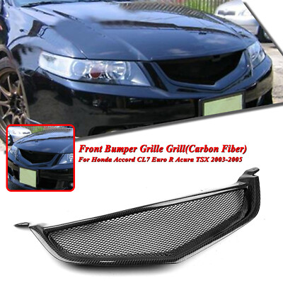 Sport Kühlergrill Gitter Für Honda Accord CL7 Euro R Acura TSX 03-05 Kohlefaser