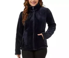 32 Degrees Heat Women’s Jacket. Small, Blue, Faux Fur, Plush, Ultra-Soft Feel.