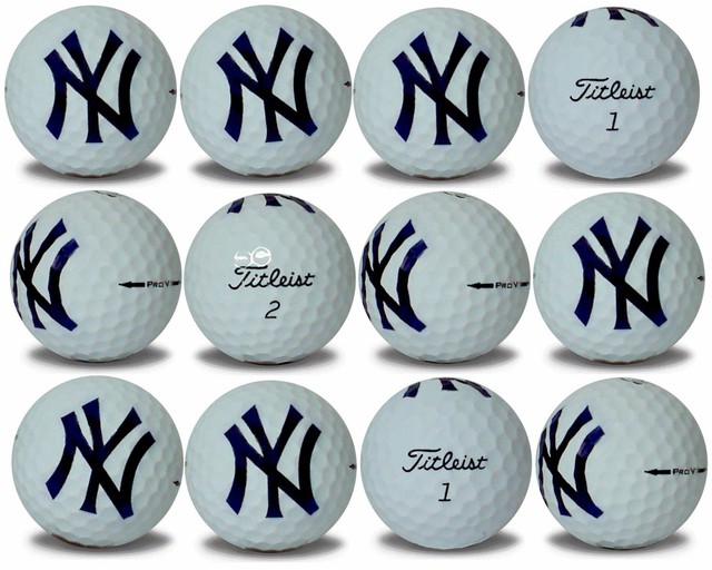 New York Yankees ProV1 Refinished MLB Golf Balls 12 pack eBay