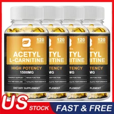 Beworths Acetyl L-Carnitine 1500mg Capsules - Non-GMO and Gluten Free Supplement