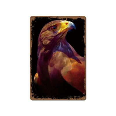 METALLSCHILD VÖGEL ADLER 30 X 20 CM