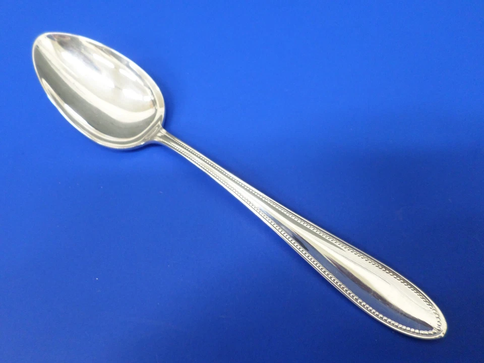 9 - WMF Patent 90 PEARL Glossy Beaded Edge Silverplate Flatware 6 1/8" TEASPOONS - Image 4 of 4