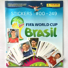 2014 Panini World Cup Brazil ⚽️ Stickers #00-249 Pick to Complete Your Album