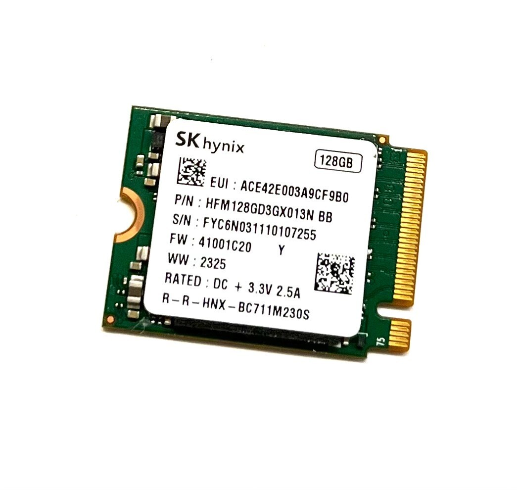 SK Hynix BC711 HFM128GD3GX013N 128GB NVMe 30mm Solid State Drive