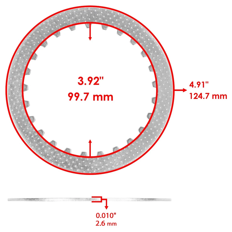 Kit de juntas de placas de fricción de embrague para Suzuki GSXR600 GSX-R600 GSX-R600Z 2001-05 Foto 4 de 4