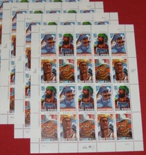 Three Sheets x 20 = 60 of FOLK HEROES 32¢ US Postage Stamps. USA Sc # 3083-3086