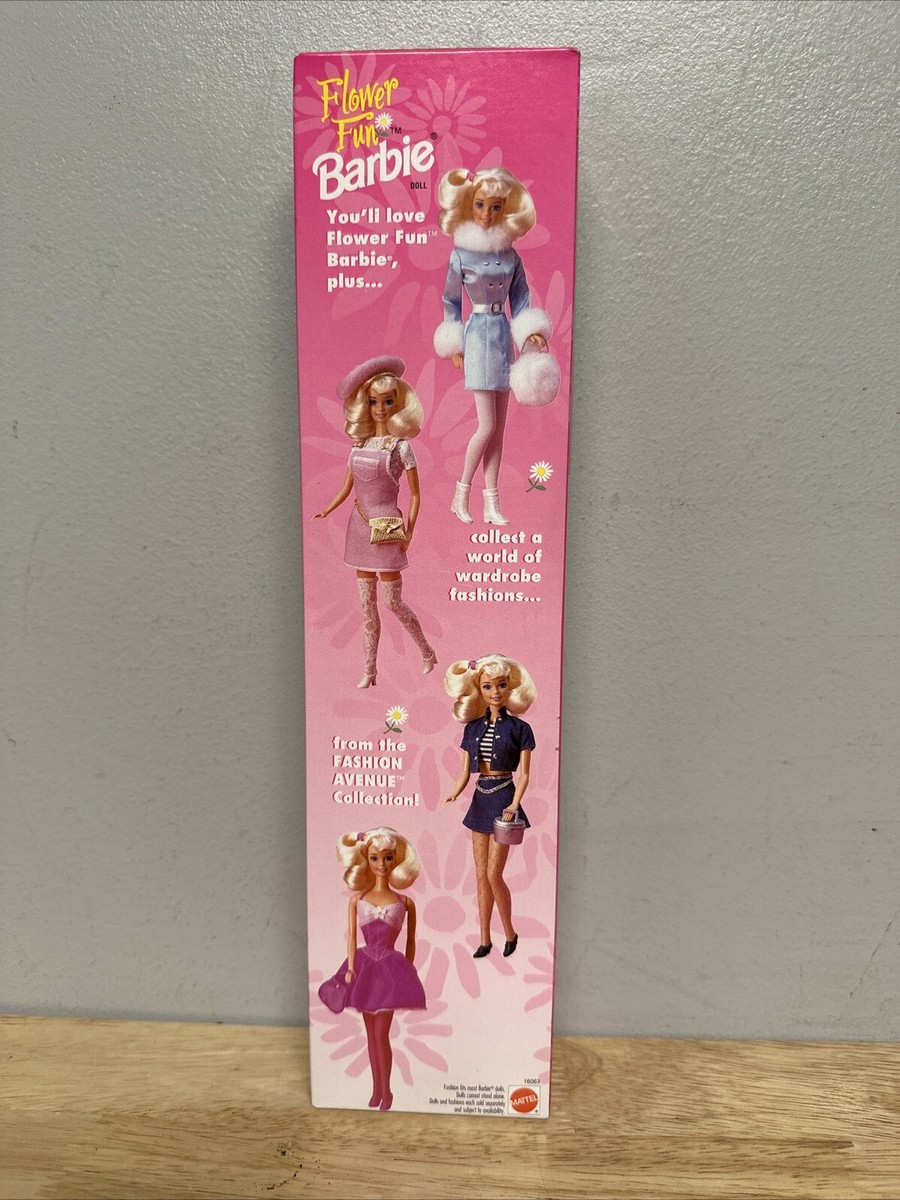 NEW Mattel Vintage 1996 Flower Fun Barbie Doll In The Box NEW Mattel Vintage 1996 Flower Fun Barbie Doll In The Box