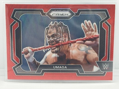 Umaga Ruby Wave 2024 Panini Prizm WWE No. 21