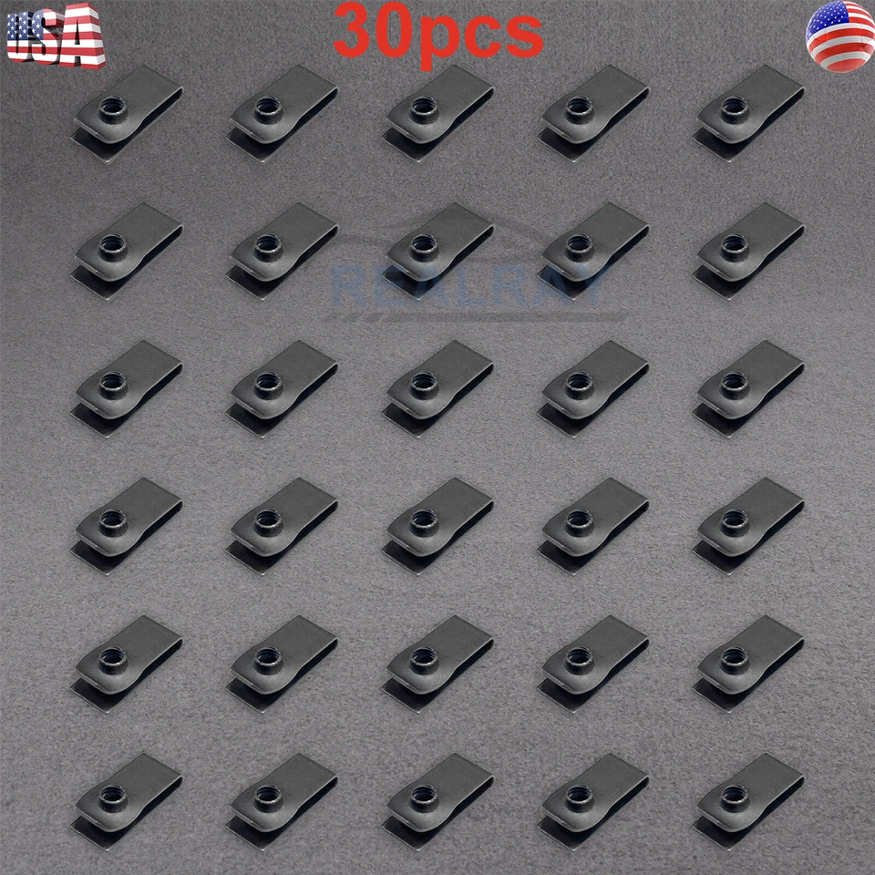 Tuerca en U rosca M6-1.0 para Buick Cadillac GMC Chevrolet Oldsmobile Pontiac Foto 3 de 4