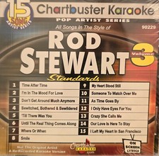 90229 ROD STEWART  CHARTBUSTER KARAOKE CDG LOT VA