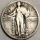 1927-S Standing Liberty Quarter F+ Details