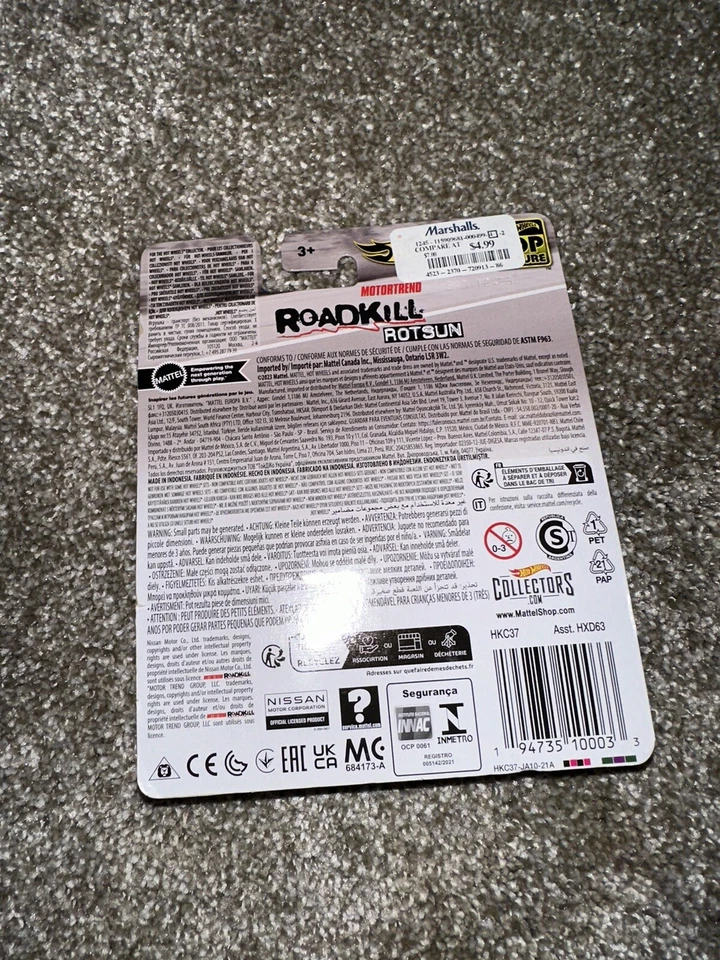 Hot Wheels Custom 71 Datsun 240z Rotsun Motortrend 1:64 - Изображение 4 из 4