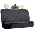 For Toyota Alphard - Quilted Dog Pet Hammock Black Rear Seat Cover Protector