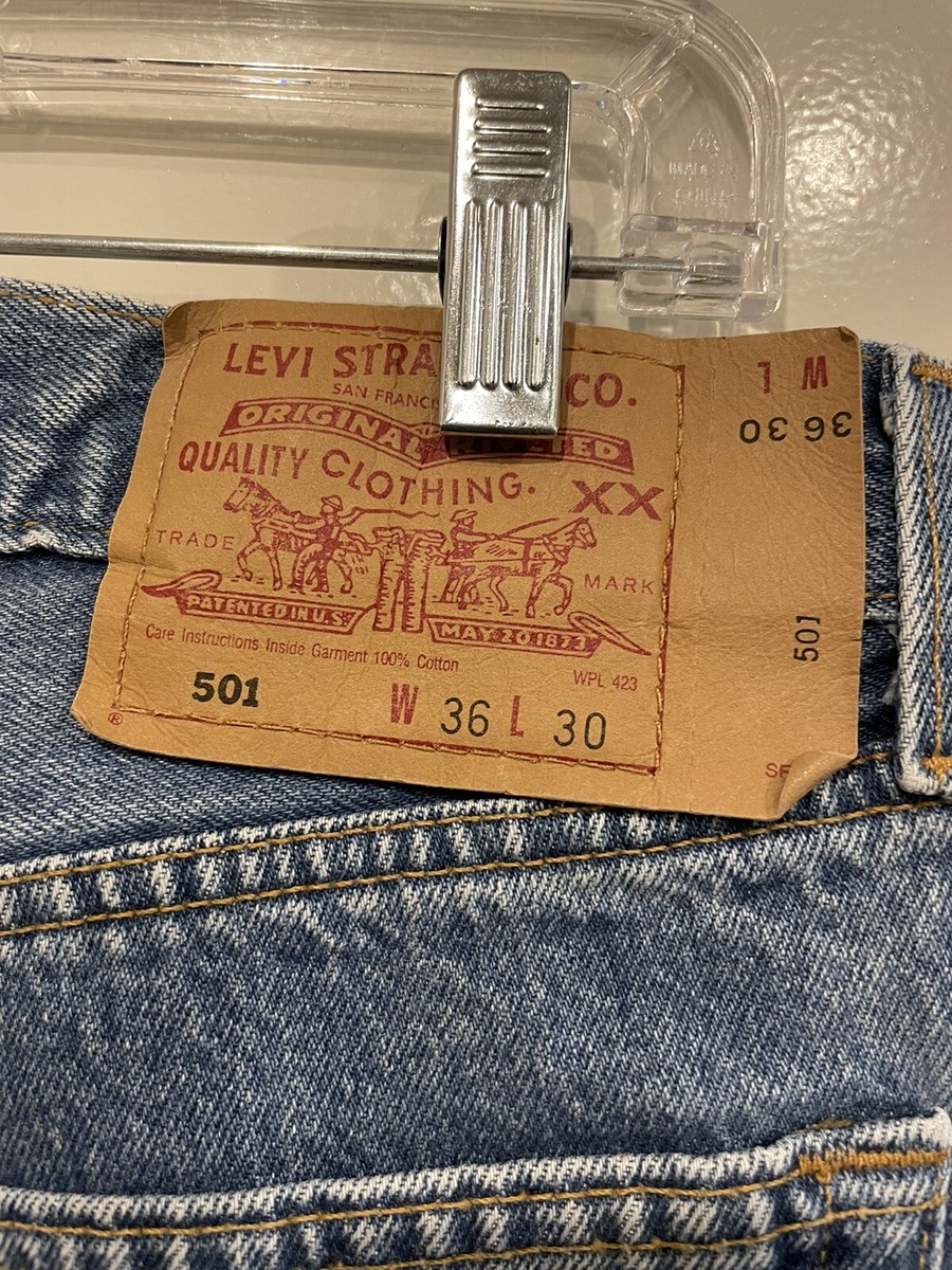 Levi's 99年製 MADE IN USA 501 VTG 1999 Levis 501 Blue Denim Jeans Button Fly Made in USA