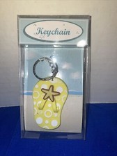 Colorful Flip Flop Keychain Beach Theme - Estate Find