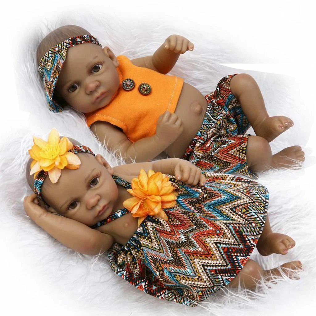 Reborn baby twins boy on sale and girl black