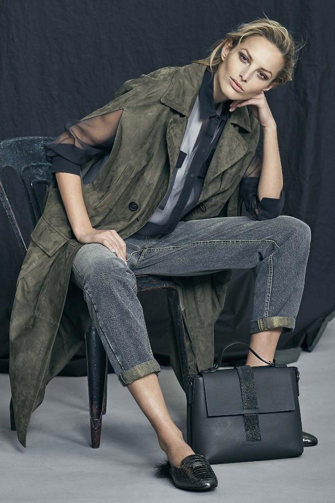 $9459 NWT BRUNELLO CUCINELLI Suede Army Green Coat Jacket